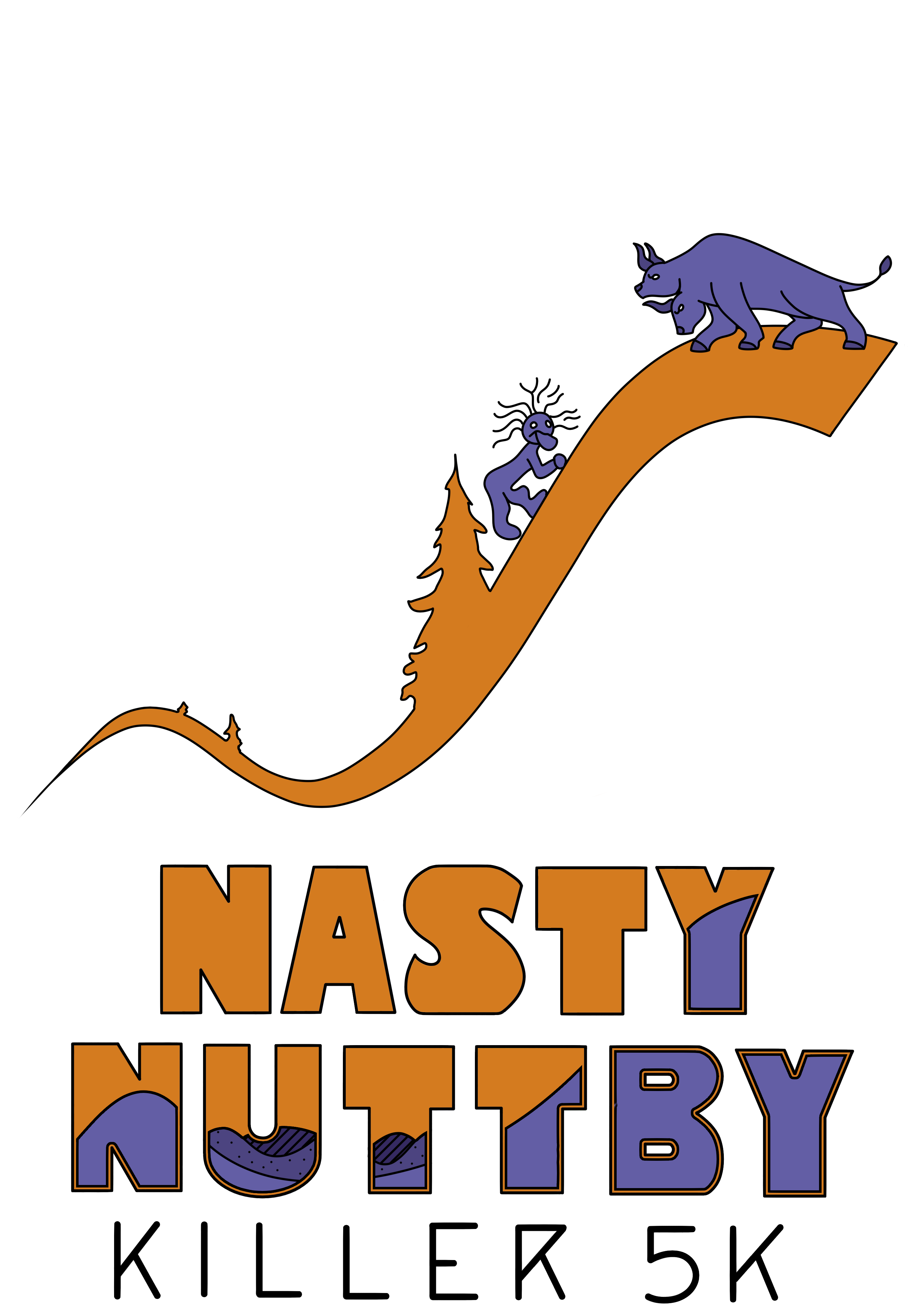 Nasty Nuttby Killer 5k Logo